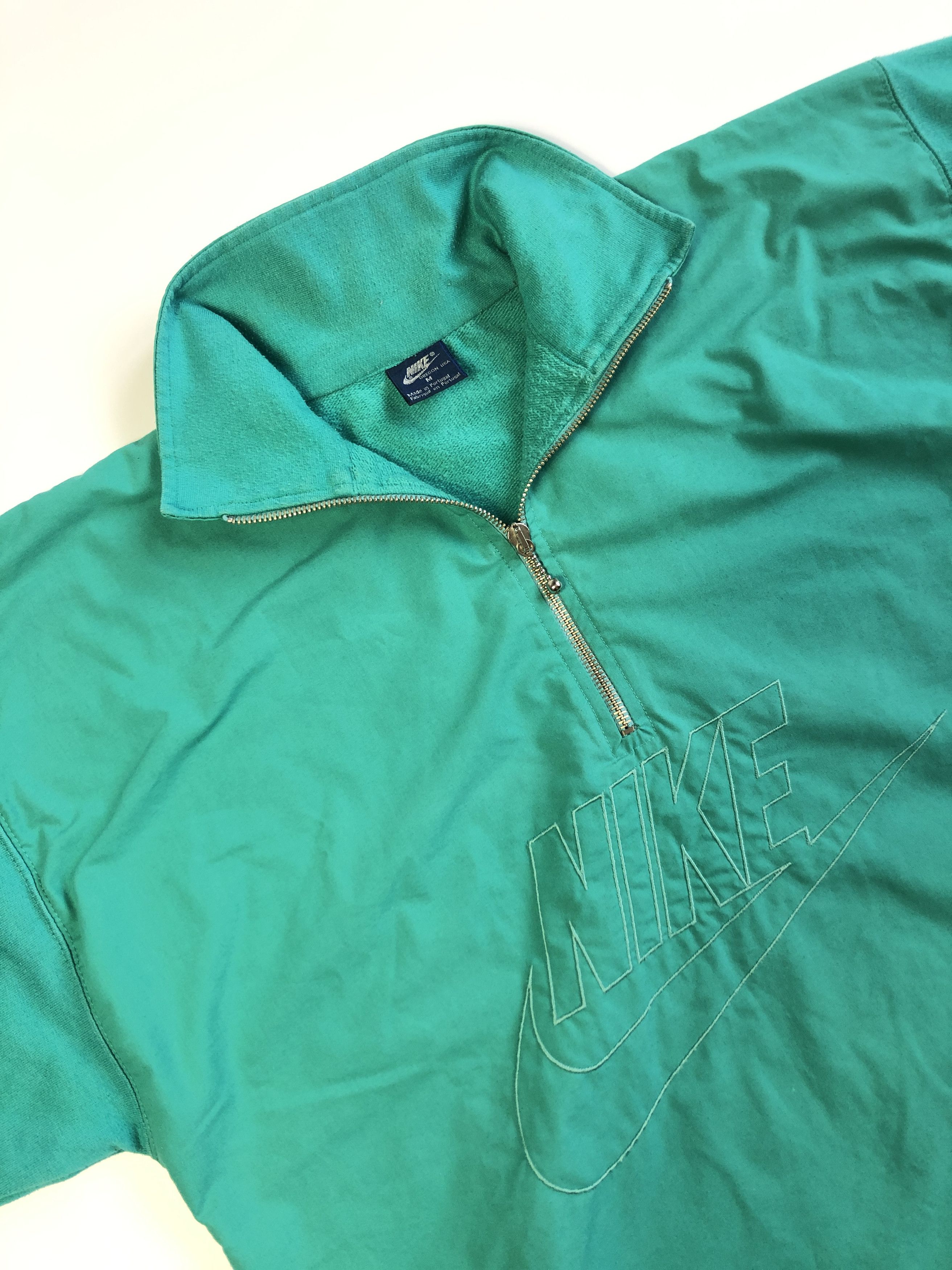 Nike × Vintage Nike Oregon USA 80s Vintage Half Zip Pullover Sweatshirt Size US M / EU 48-50 / 2 - 2 Thumbnail