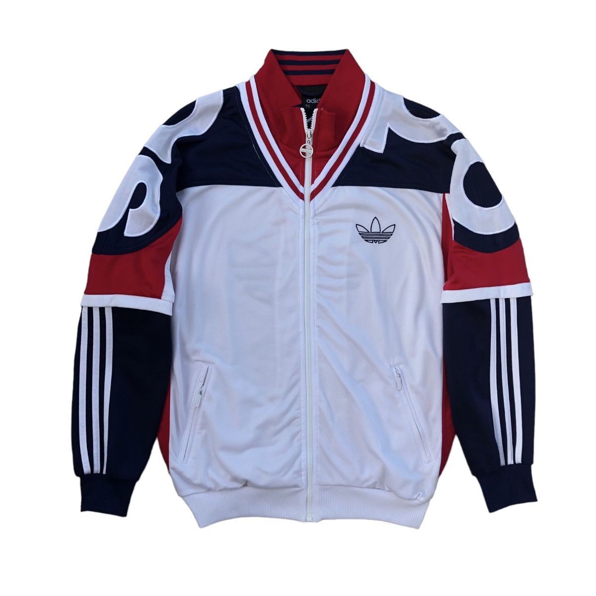 Adidas Vintage 90s Adidas Spellout Run DMC Sweater / Jacket Size US M / EU 48-50 / 2 - 2 Thumbnail