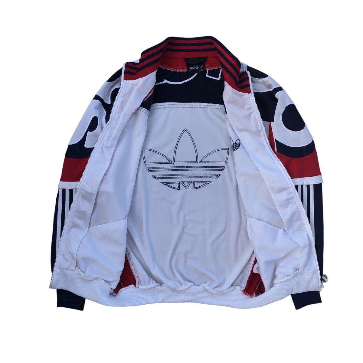 Adidas Vintage 90s Adidas Spellout Run DMC Sweater / Jacket Size US M / EU 48-50 / 2 - 10 Thumbnail