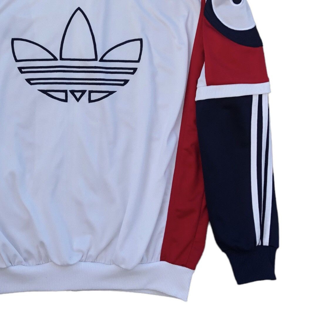Adidas Vintage 90s Adidas Spellout Run DMC Sweater / Jacket Size US M / EU 48-50 / 2 - 8 Thumbnail