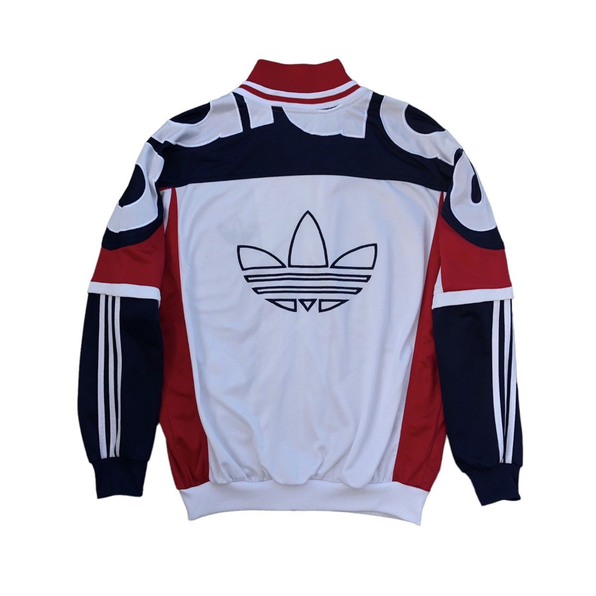 Adidas Vintage 90s Adidas Spellout Run DMC Sweater / Jacket Size US M / EU 48-50 / 2 - 7 Thumbnail