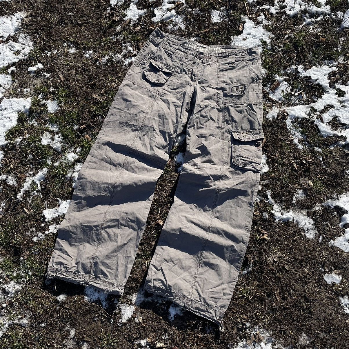 Vintage Vintage 90s Baggy Cargo Pants Distressed Workwear Y2K 29 Size 29" - 2 Thumbnail