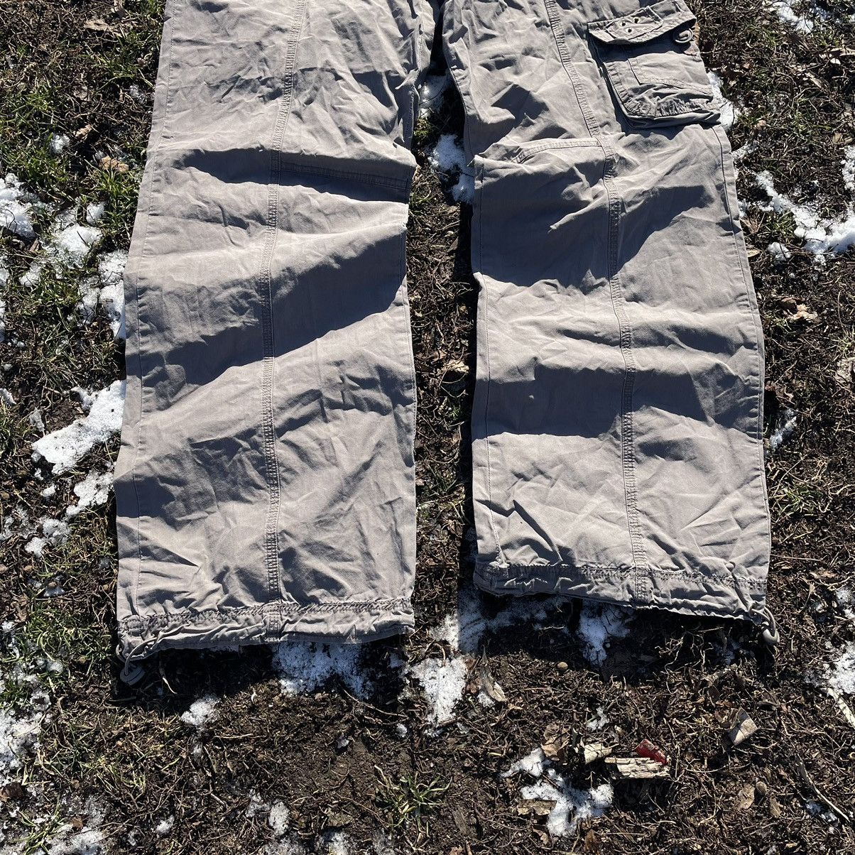 Vintage Vintage 90s Baggy Cargo Pants Distressed Workwear Y2K 29 Size 29" - 3 Thumbnail