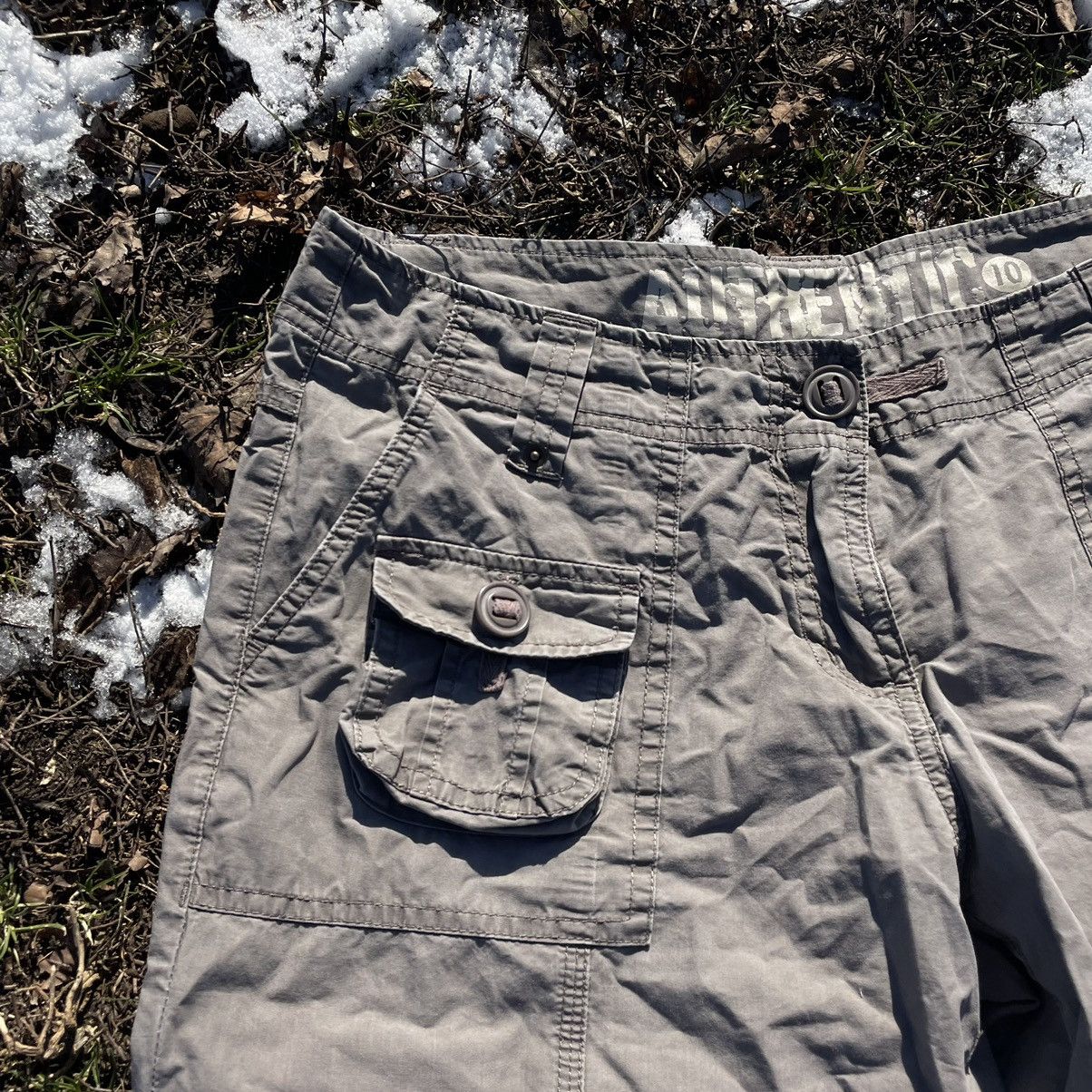 Vintage Vintage 90s Baggy Cargo Pants Distressed Workwear Y2K 29 Size 29" - 6 Thumbnail