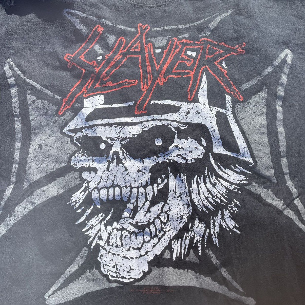 Vintage Vintage 90s Slayer Graphic Tee Band Punk Grunge Dark Baggy L Size US L / EU 52-54 / 3 - 5 Thumbnail