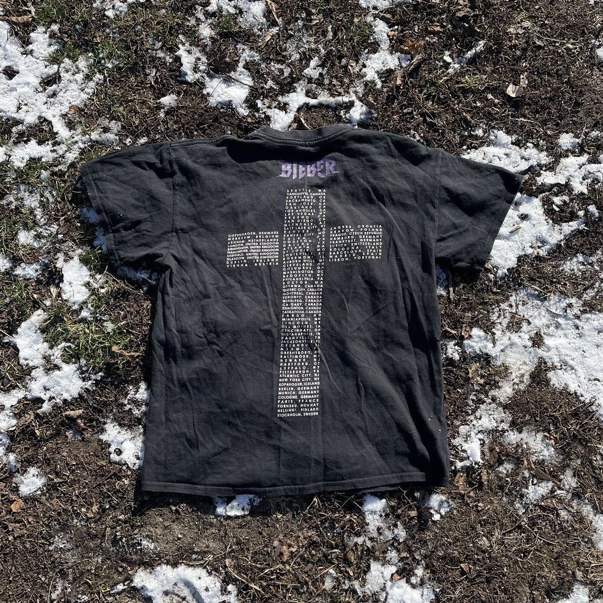 Vintage Vintage 90s Thrashed Graphic Tee Cross Band Grunge Relaxed M Size US M / EU 48-50 / 2 - 1 Thumbnail
