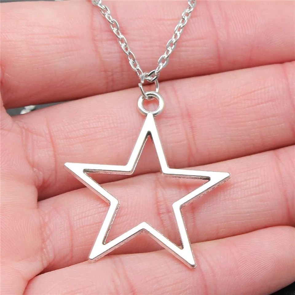 Heaven by Marc Jacobs × Jewelry Silver Hollow Star Pendant Necklace Size ONE SIZE - 2 Thumbnail
