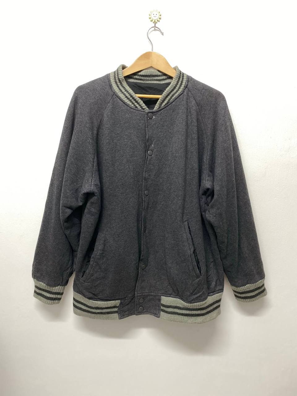 Vintage Varsity Jacket Wool Reversible Japanese Brand