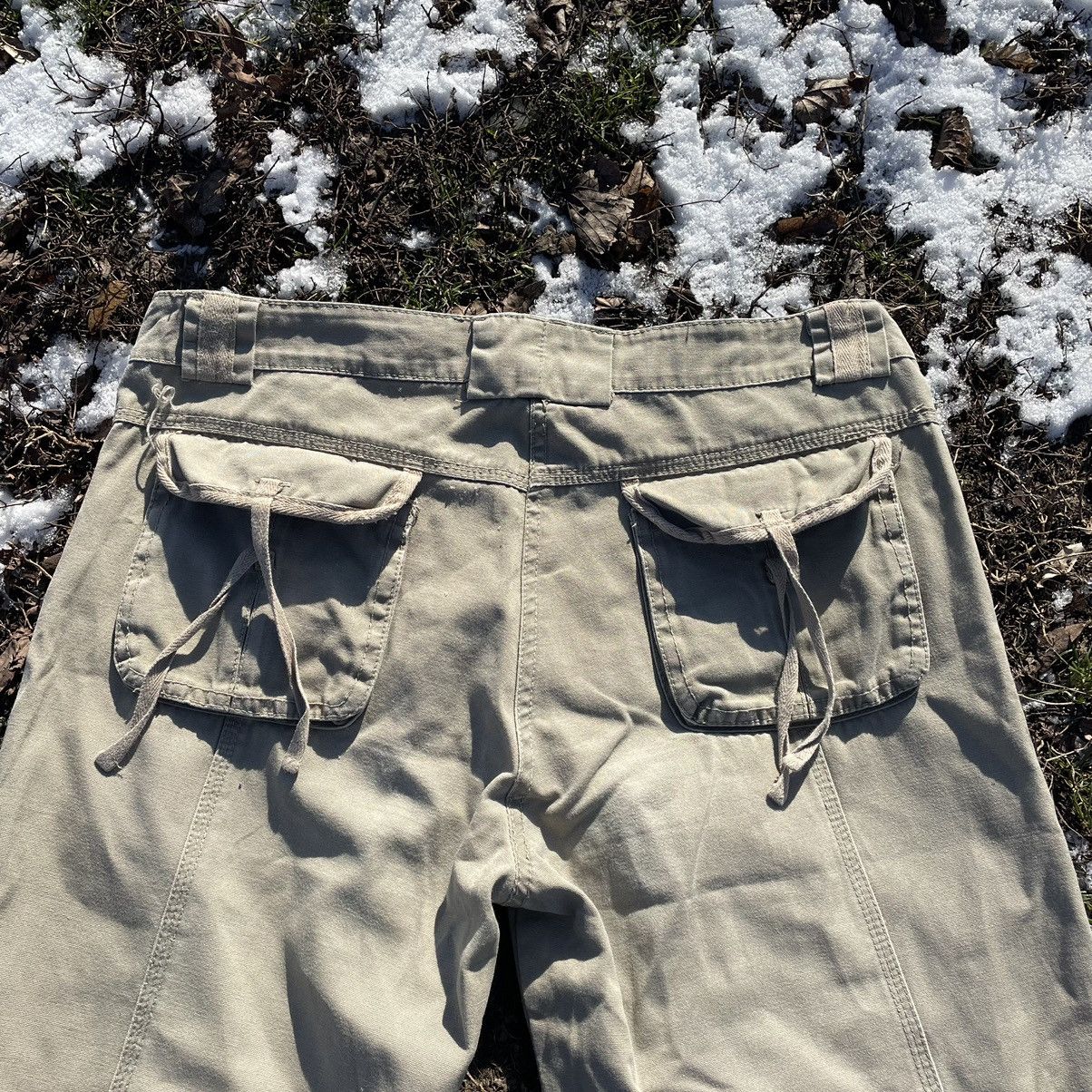 Vintage Vintage 90s Baggy Cargo Pants Distressed Workwear Y2K 28 Size 28" / US 6 / IT 42 - 9 Thumbnail