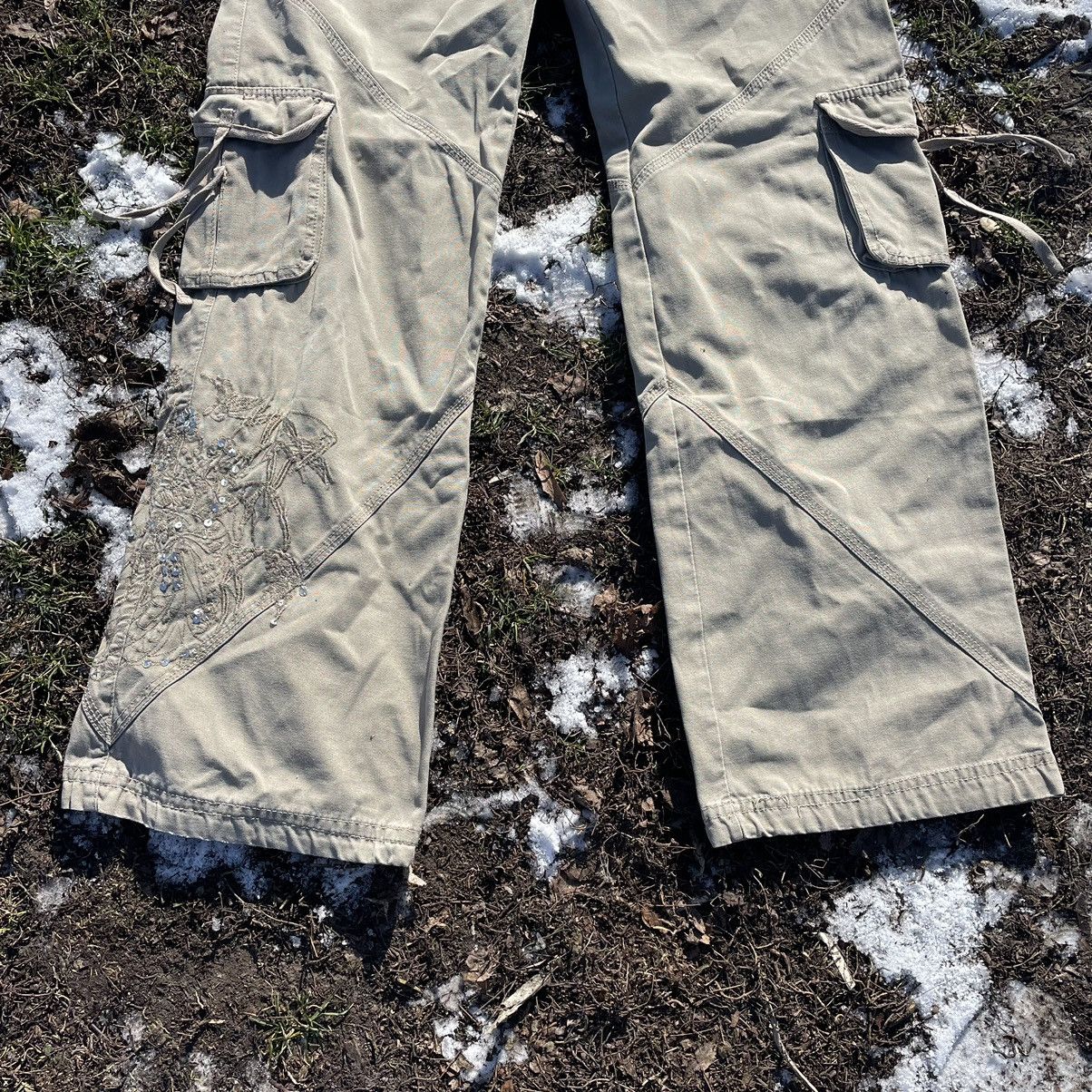 Vintage Vintage 90s Baggy Cargo Pants Distressed Workwear Y2K 28 Size 28" / US 6 / IT 42 - 2 Thumbnail