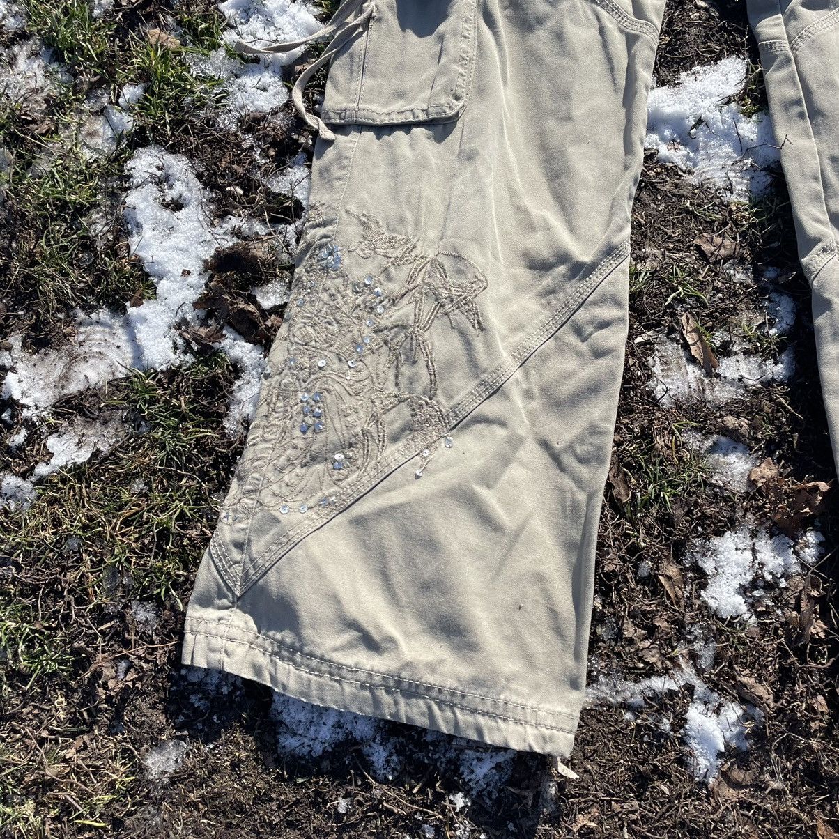Vintage Vintage 90s Baggy Cargo Pants Distressed Workwear Y2K 28 Size 28" / US 6 / IT 42 - 3 Thumbnail