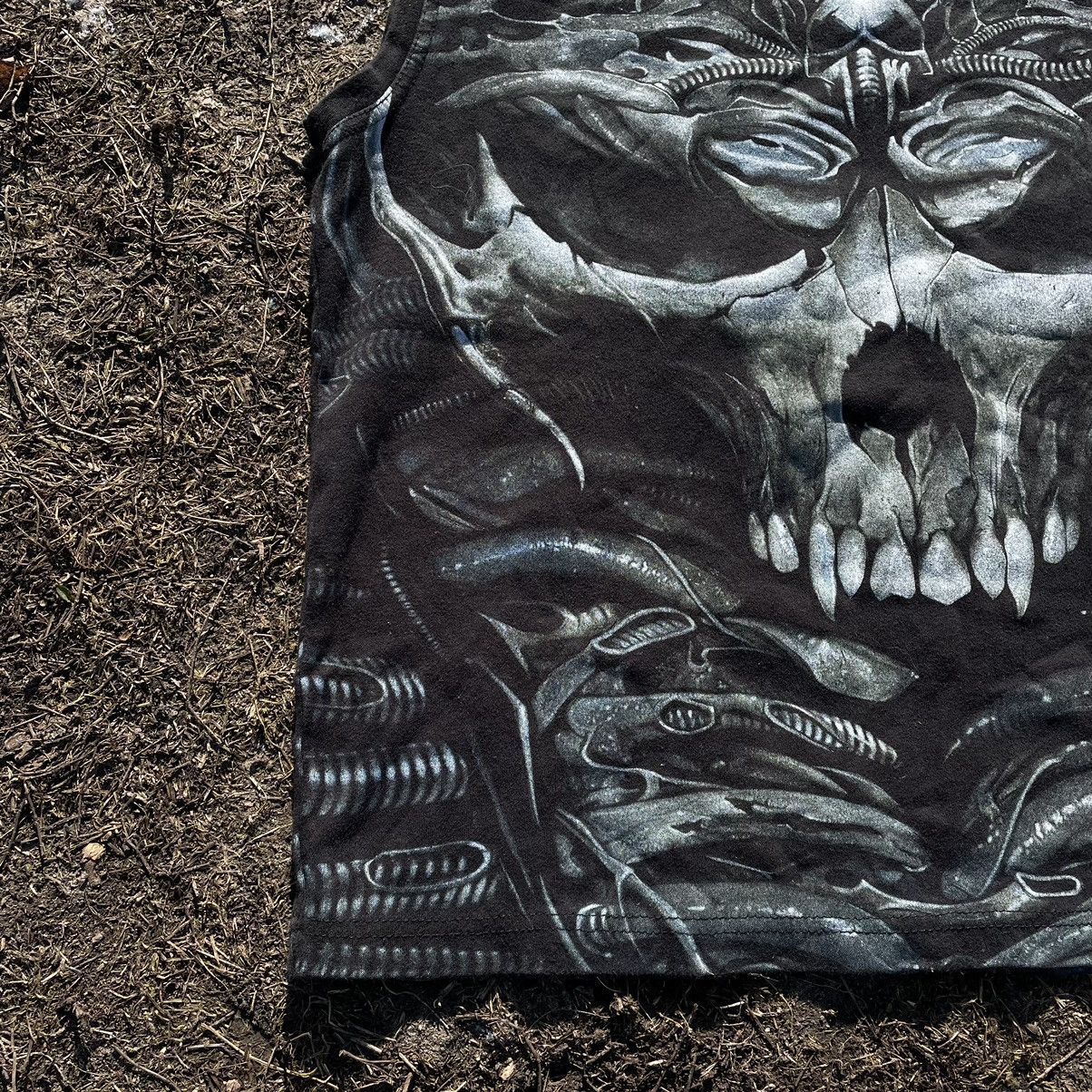 Band Tees Vintage 90s 666 Skulls Sexy Vamp Dead Face Horror Tee 90s Size US M / EU 48-50 / 2 - 3 Thumbnail