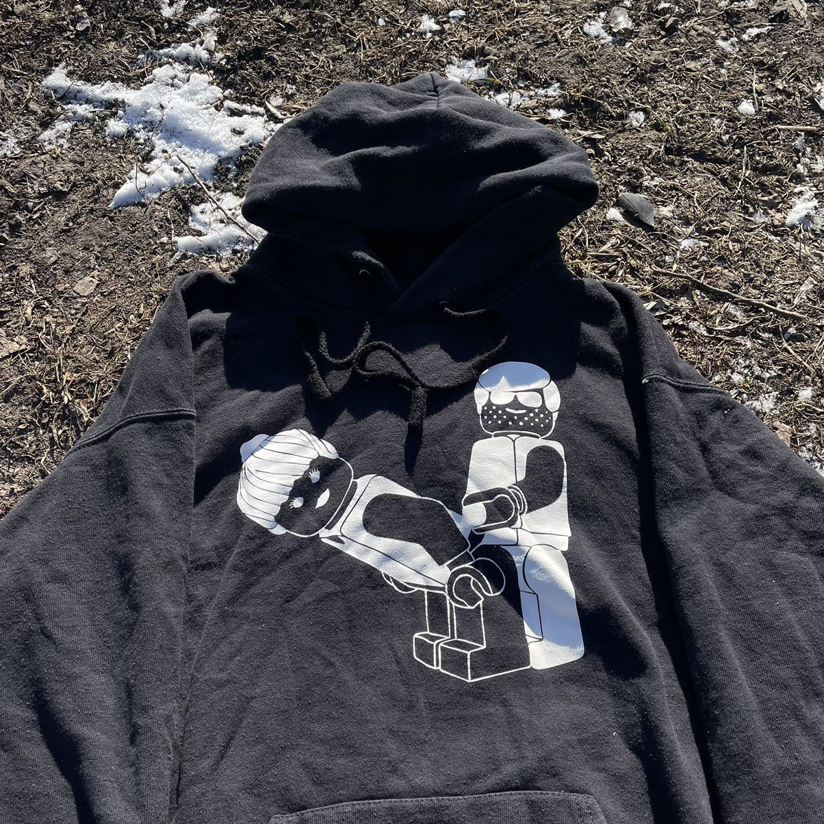 Vintage Vintage Y2K Graphic Hoodie Black Oversized Streetwear Drip L Size US L / EU 52-54 / 3 - 4 Thumbnail
