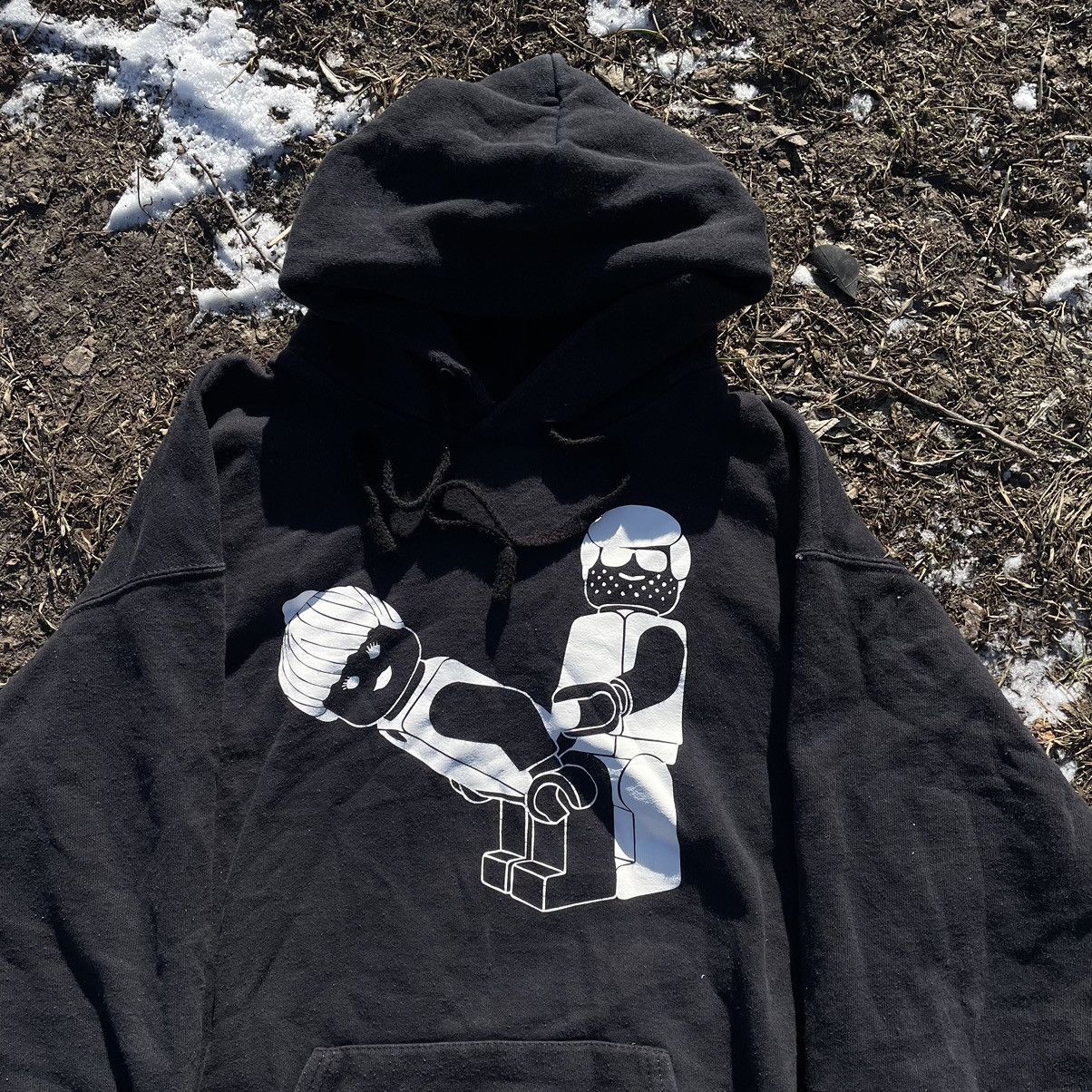 Vintage Vintage Y2K Graphic Hoodie Black Oversized Streetwear Drip L Size US L / EU 52-54 / 3 - 5 Thumbnail