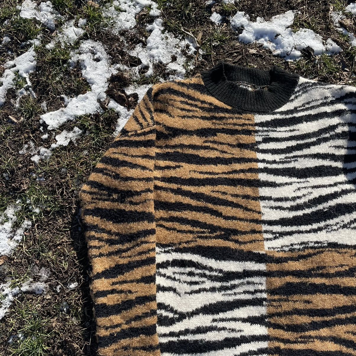Vintage Vintage Y2K Striped Mohair Knit Sweater Distressed Grunge M Size US M / EU 48-50 / 2 - 4 Thumbnail