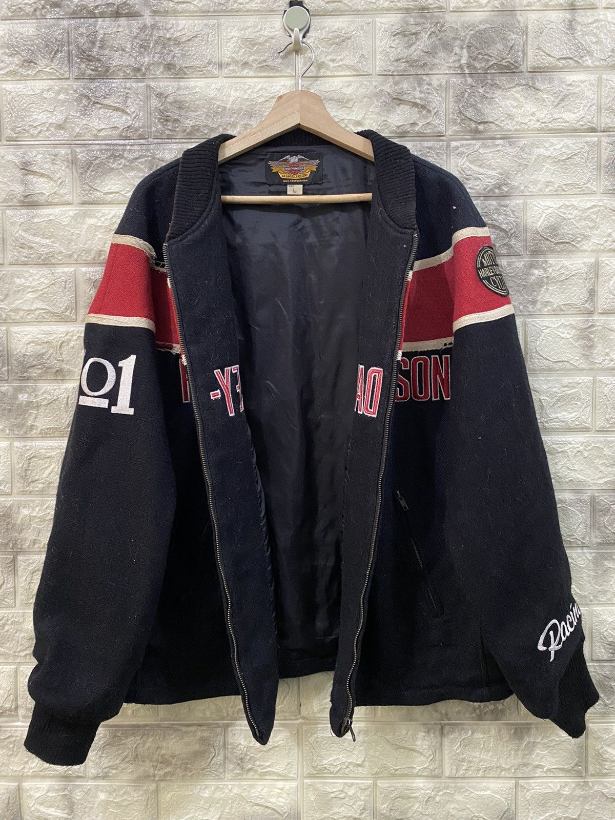 Harley Davidson 🔥RARE🔥Vintage Harley Davidson Biker Jacket Size US L / EU 52-54 / 3 - 9 Thumbnail