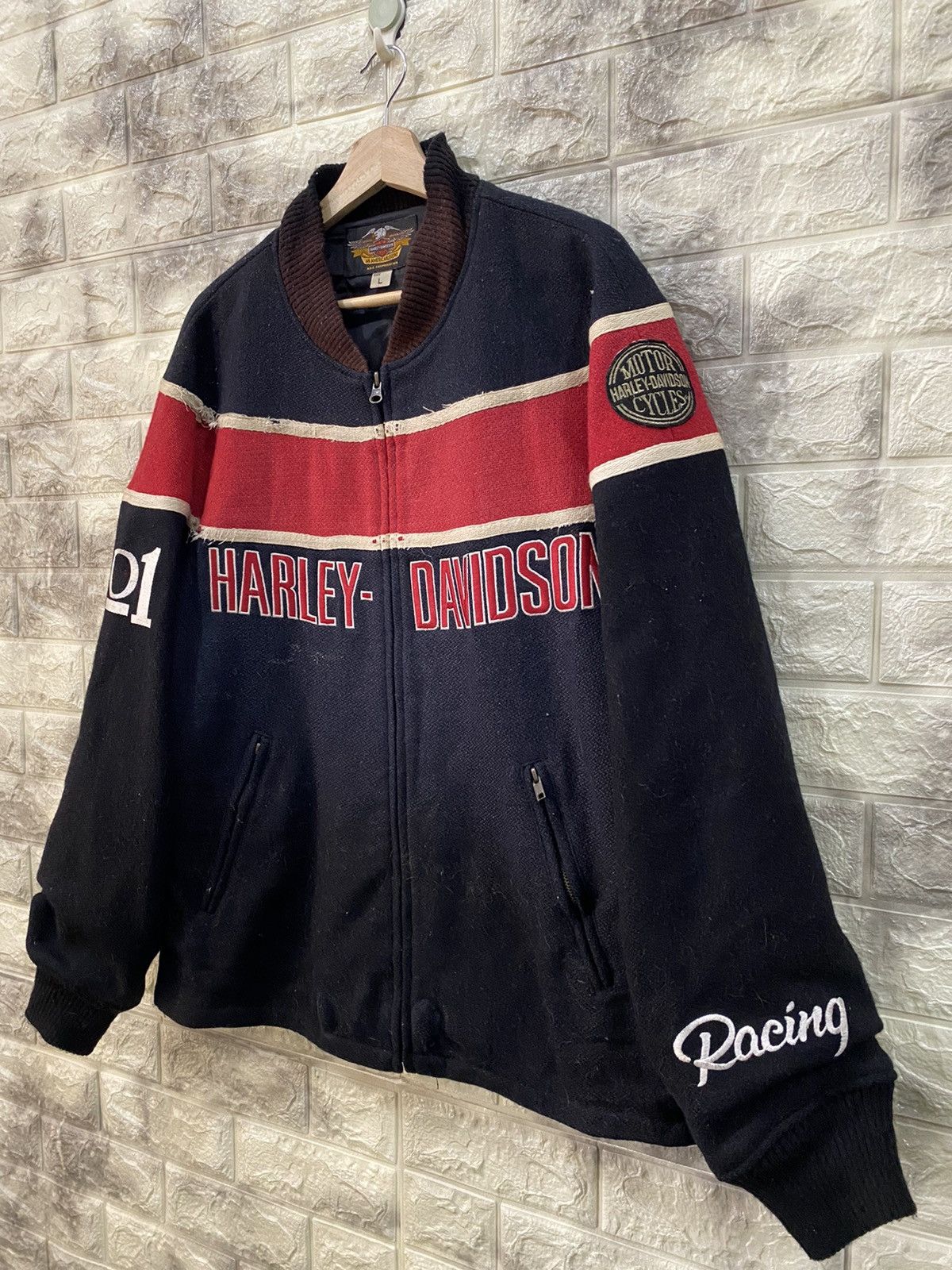 Harley Davidson 🔥RARE🔥Vintage Harley Davidson Biker Jacket Size US L / EU 52-54 / 3 - 4 Thumbnail