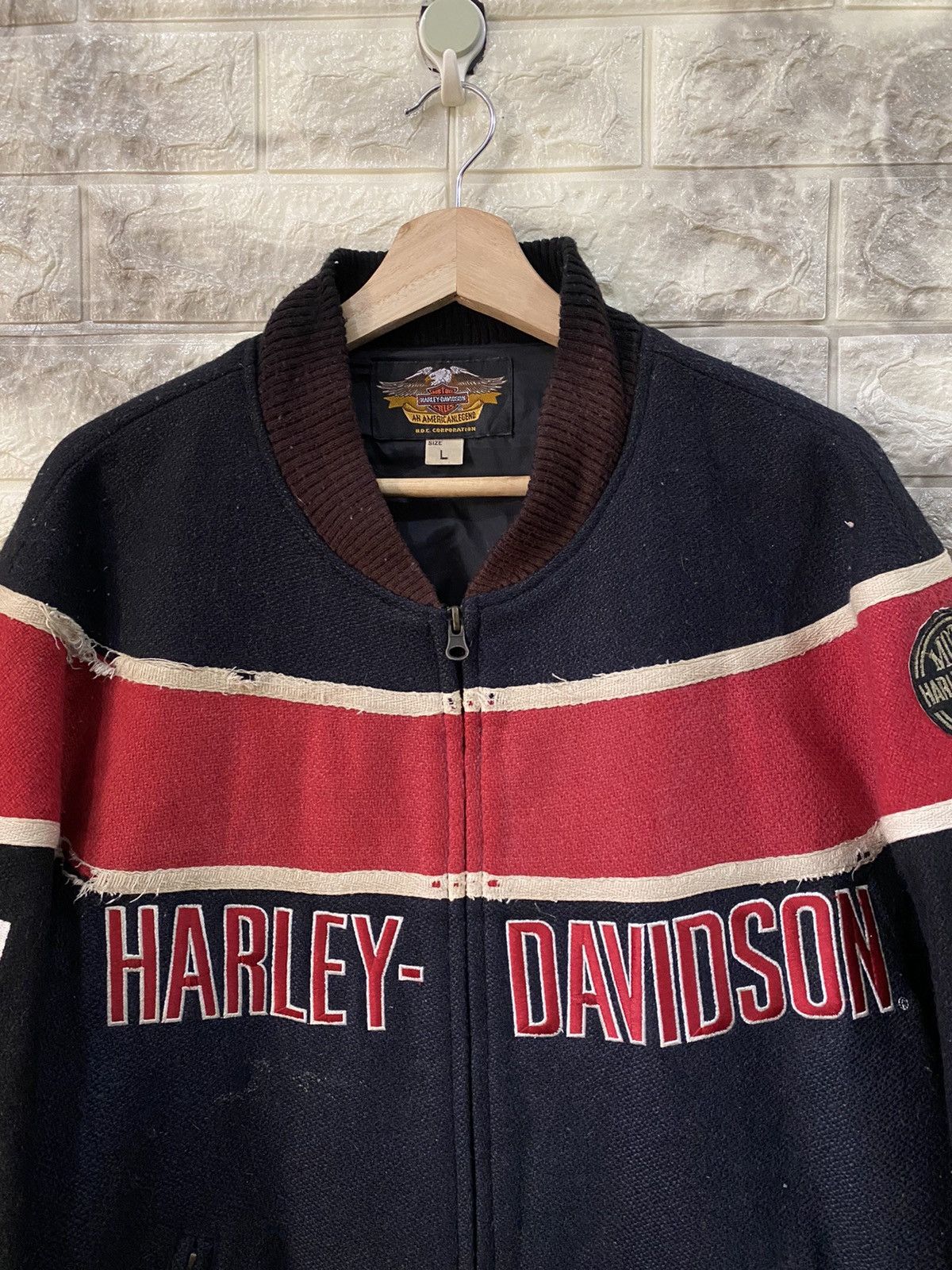 Harley Davidson 🔥RARE🔥Vintage Harley Davidson Biker Jacket Size US L / EU 52-54 / 3 - 6 Thumbnail