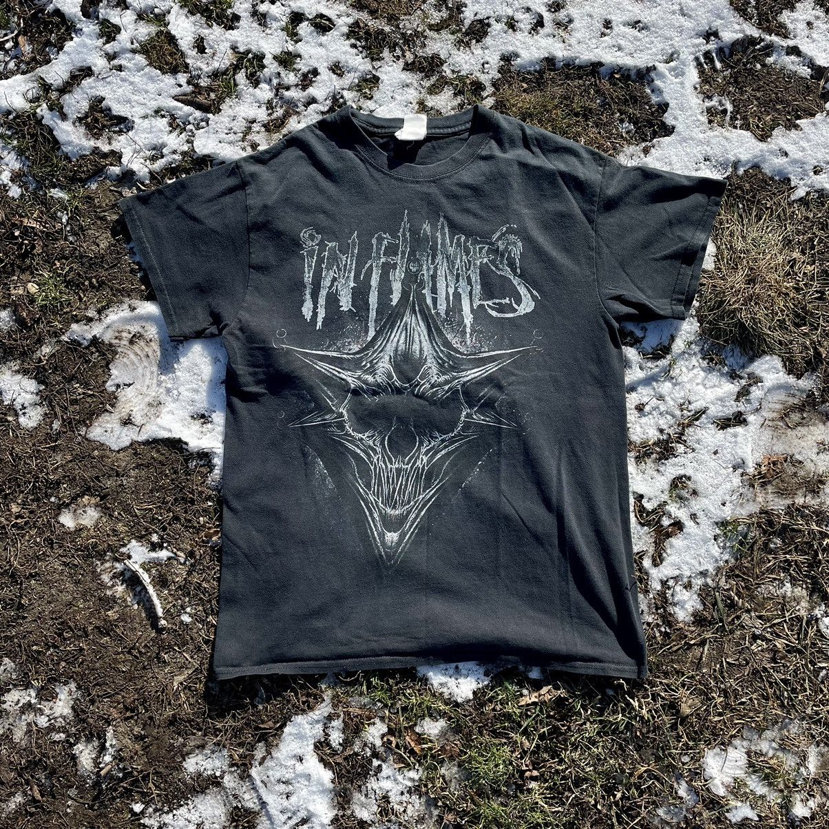 Vintage Vintage 90s Skull Graphic Tee Sun Faded Grunge Dark Boxy L Size US L / EU 52-54 / 3 - 1 Thumbnail