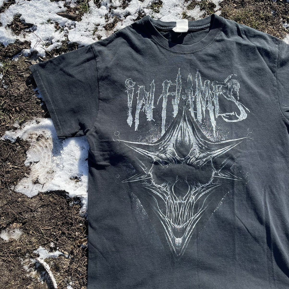 Vintage Vintage 90s Skull Graphic Tee Sun Faded Grunge Dark Boxy L Size US L / EU 52-54 / 3 - 3 Thumbnail