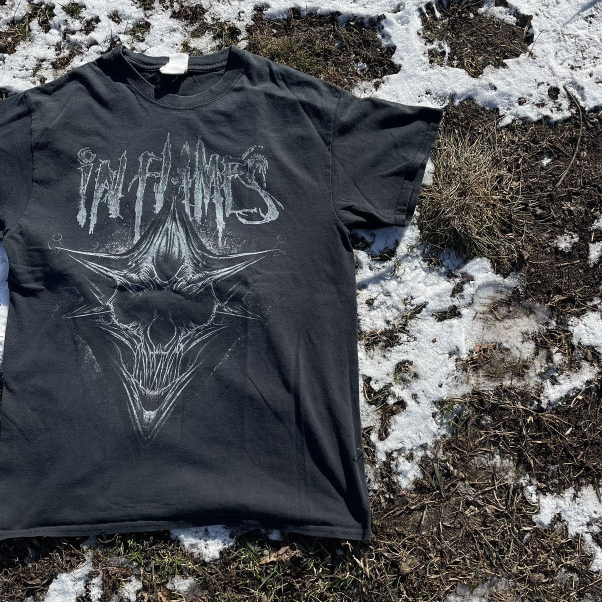 Vintage Vintage 90s Skull Graphic Tee Sun Faded Grunge Dark Boxy L Size US L / EU 52-54 / 3 - 2 Thumbnail