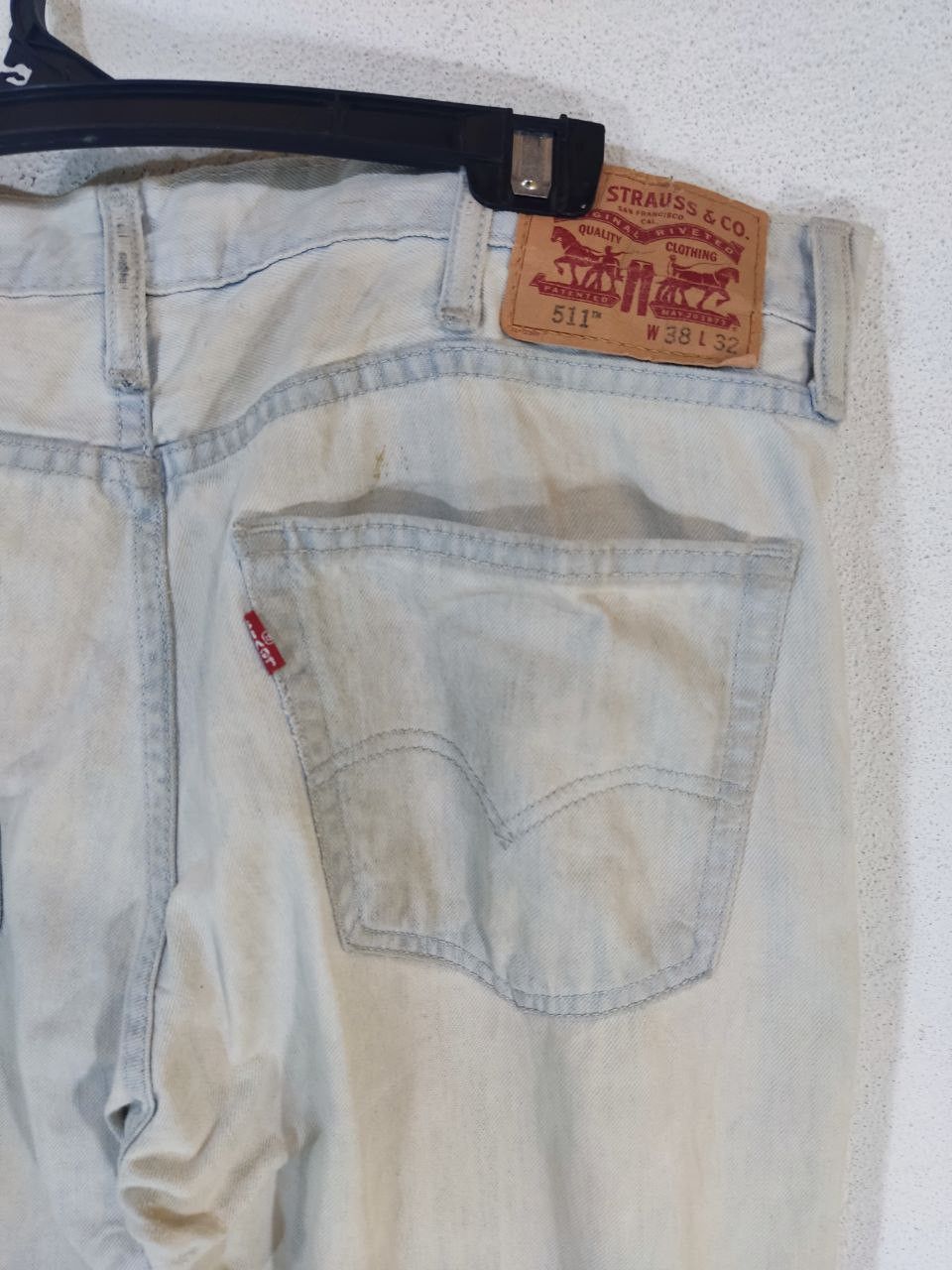 Levi's levis 511 straight slim lightwash denim Size US 39 - 11 Thumbnail