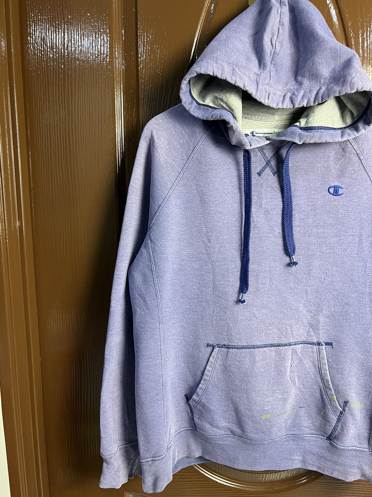 Champion 🔥Vintage Distressed Champion Pullover Hoodies Size US M / EU 48-50 / 2 - 4 Thumbnail
