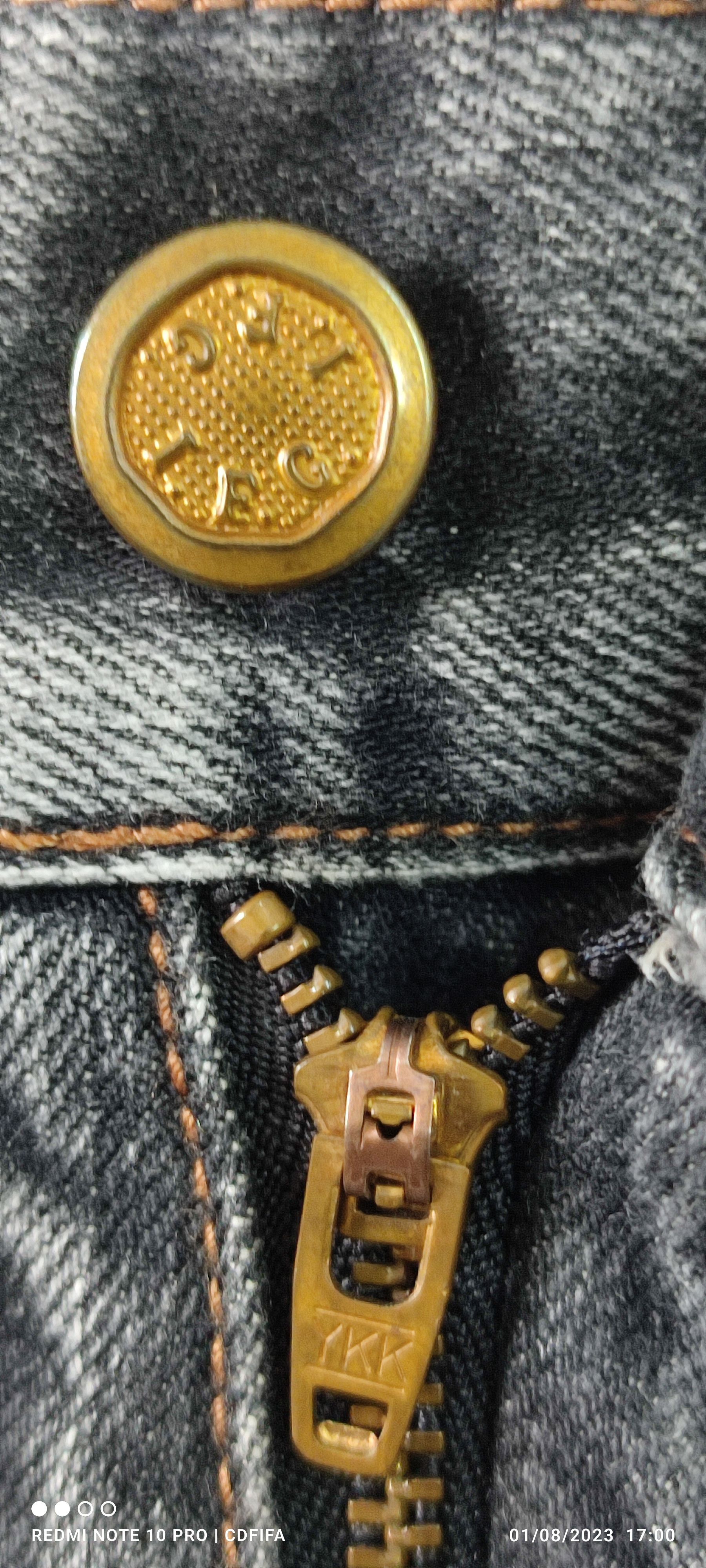 Japanese Brand × Tribal Streetwear Thunder Tribal Design Distressed Flare Jeans Size US 31 - 10 Thumbnail