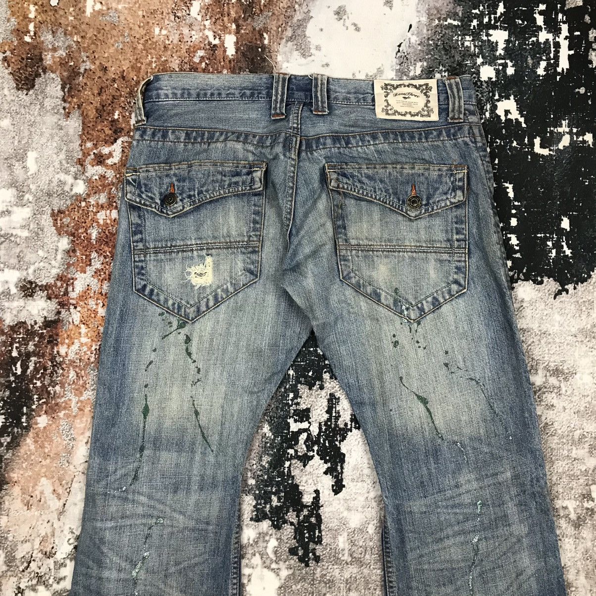 Japanese Brand × Vintage Vintage Japanese Flare RootTree Dirty Distressed Jeans Size 33" - 8 Thumbnail
