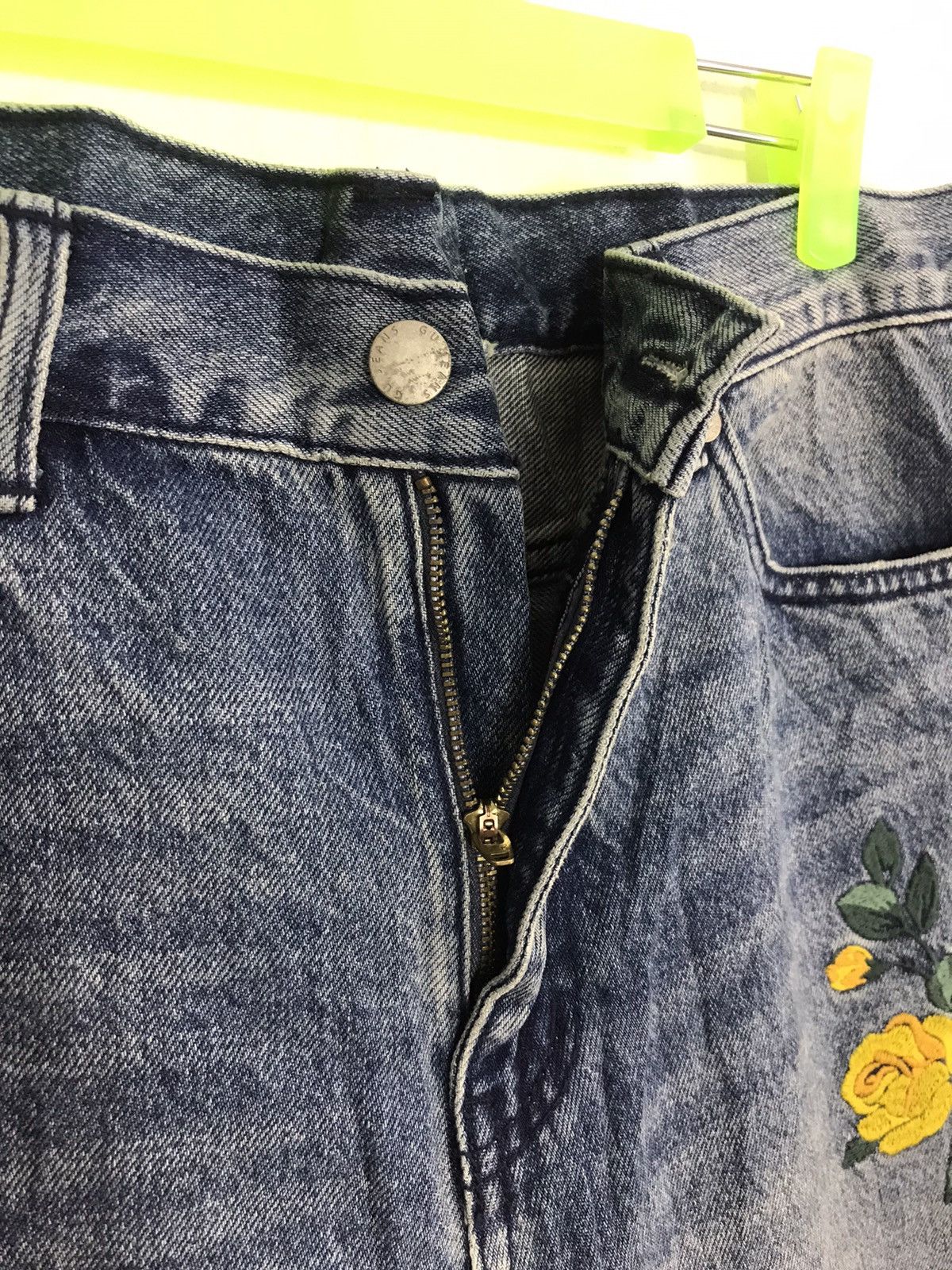 Japanese Brand × Vintage Vintage Japanese Brand Straight Cut Embroidery Rose Logo Size 32" / US 10 / IT 46 - 6 Thumbnail