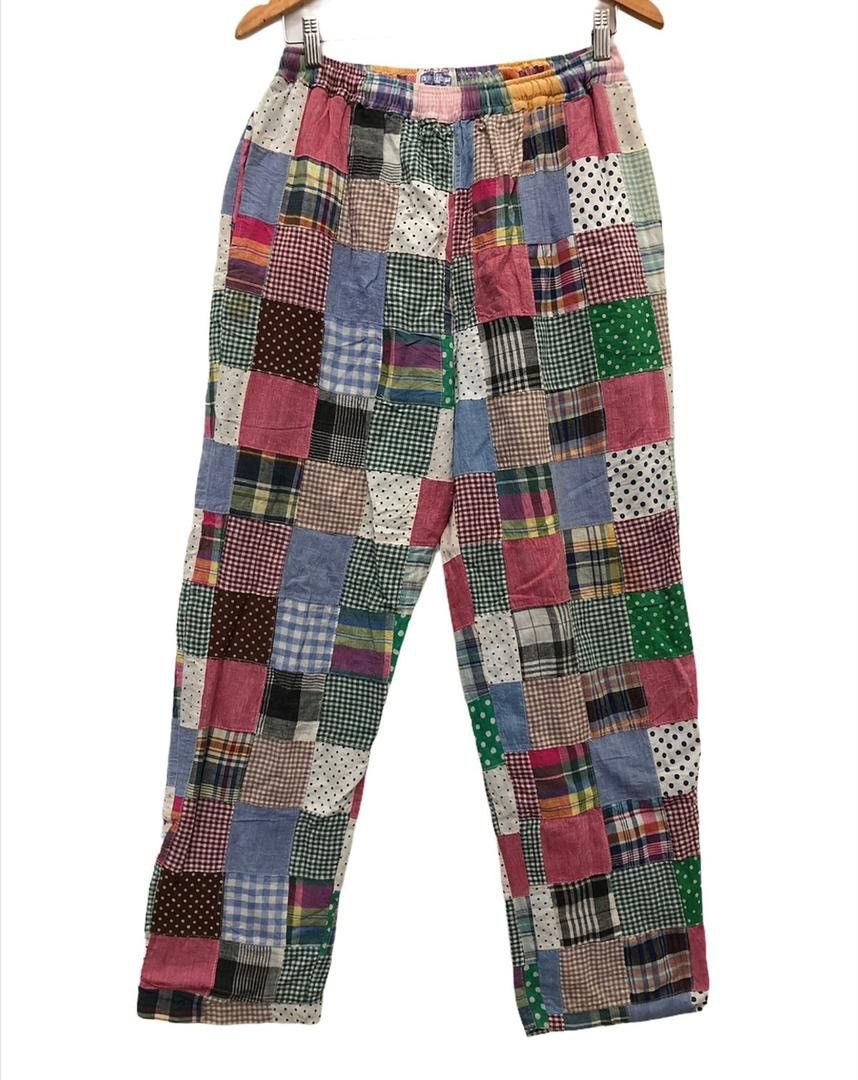 image of Vintage patchwork Muticolour Pants United Vellutini, Men's (Size 30)