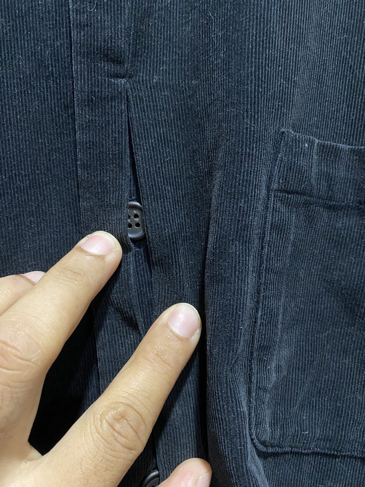 Vintage × Yohji Yamamoto Y's for men Velvet Corduroy silent button nice designer Size US L / EU 52-54 / 3 - 5 Thumbnail