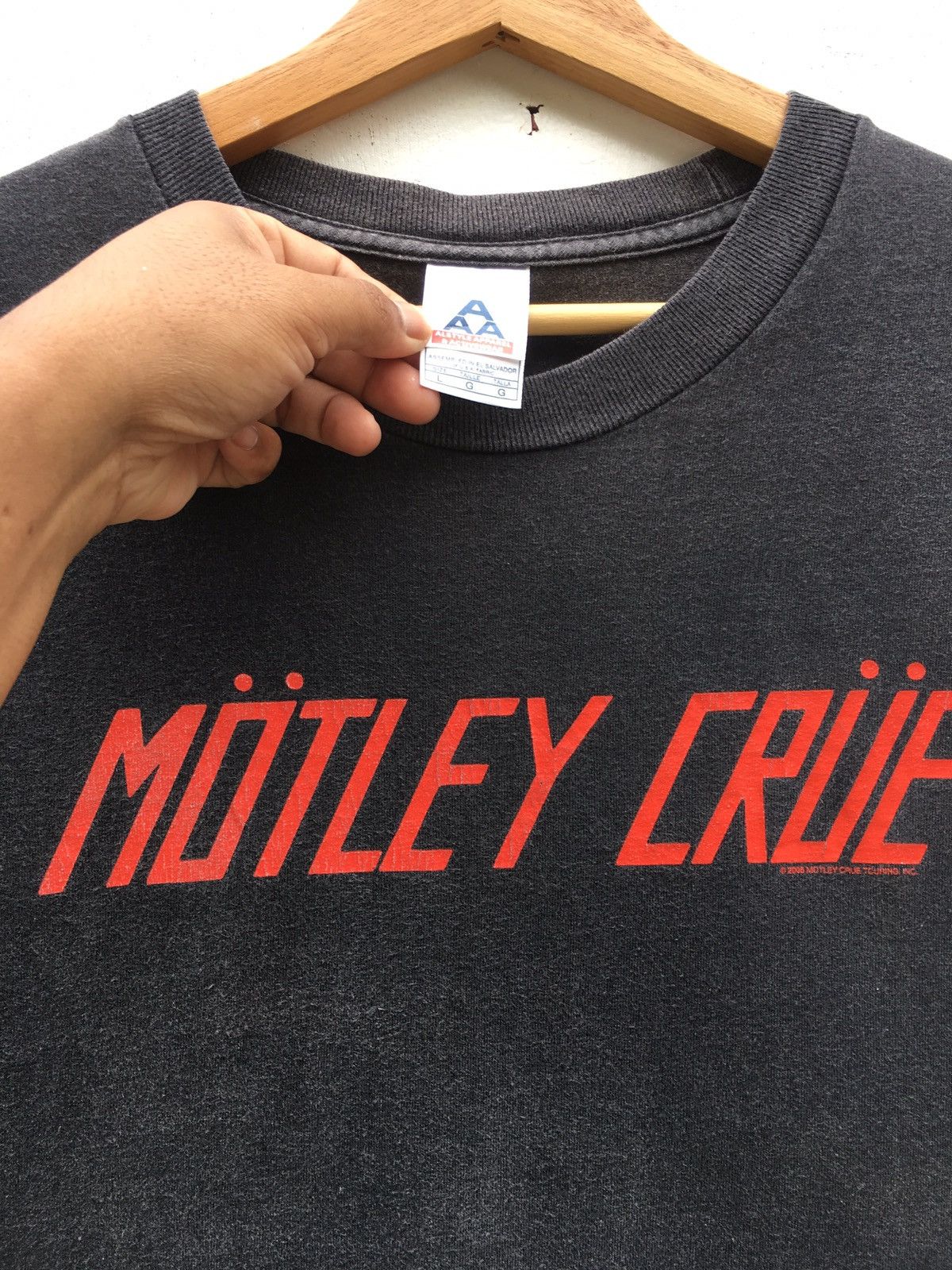 Band Tees Vintage 2005 Montley Crue SIN Fan Club Tour Tee Size US M / EU 48-50 / 2 - 8 Thumbnail