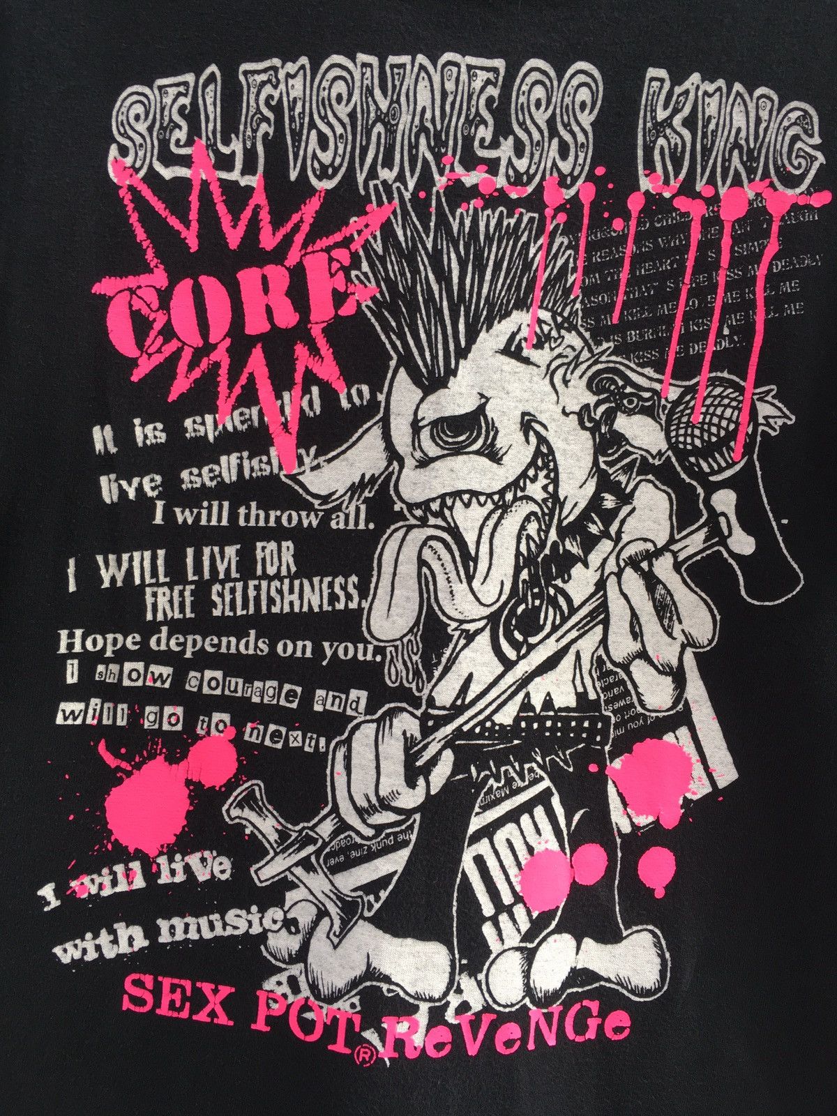 Japanese Brand Sex Pot Revenge Seditionaries Punk Selfishness King Tee Size US S / EU 44-46 / 1 - 5 Thumbnail