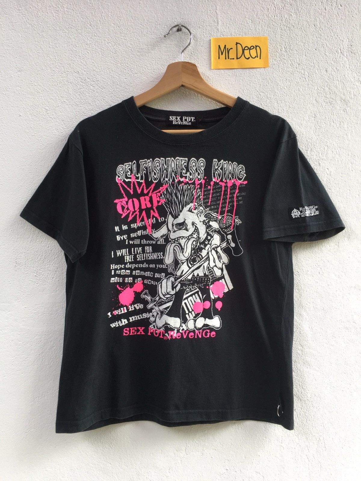 Japanese Brand Sex Pot Revenge Seditionaries Punk Selfishness King Tee Size US S / EU 44-46 / 1 - 1 Thumbnail