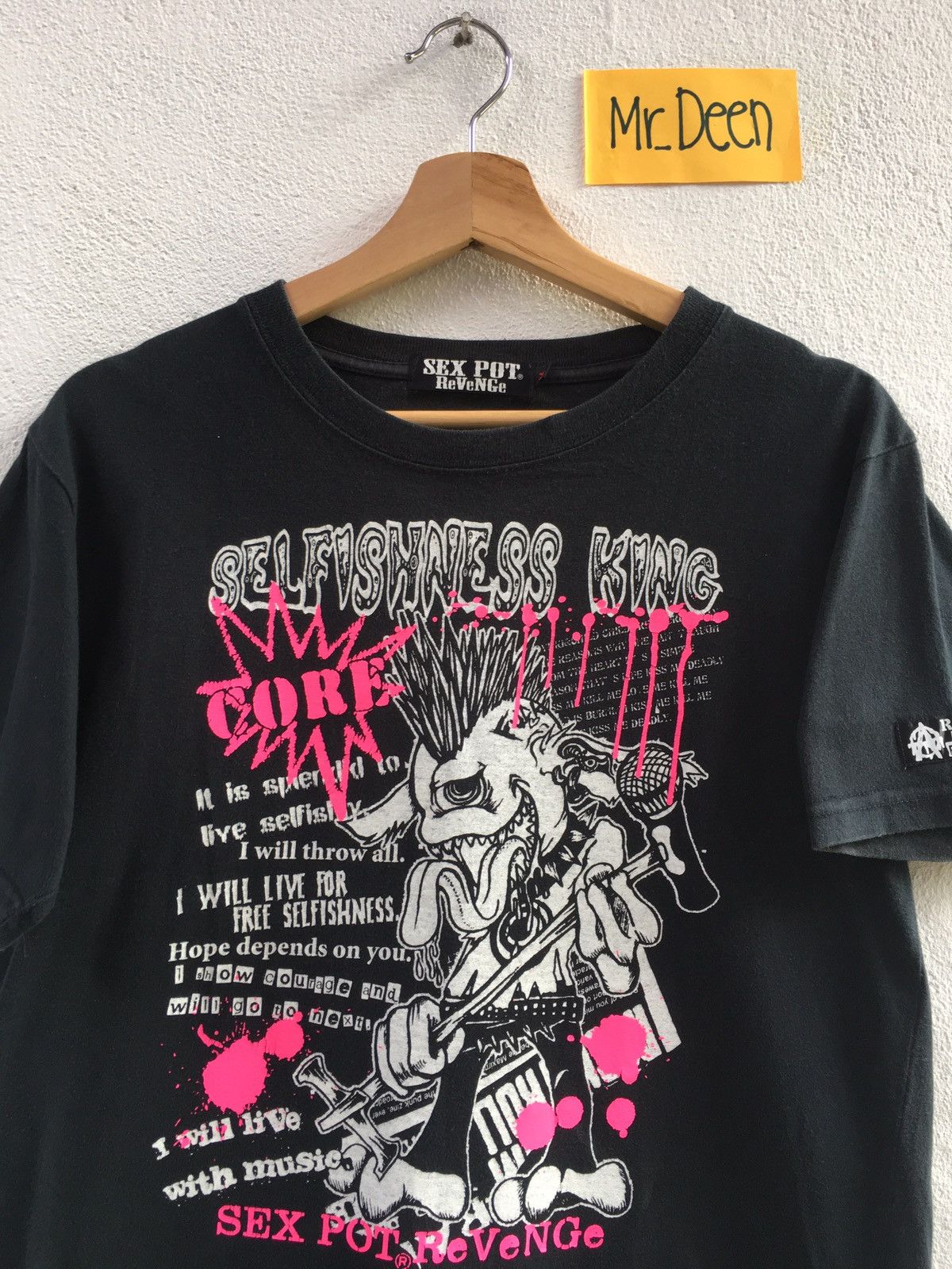 Japanese Brand Sex Pot Revenge Seditionaries Punk Selfishness King Tee Size US S / EU 44-46 / 1 - 4 Thumbnail