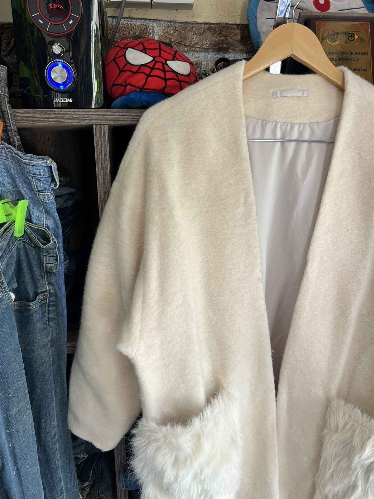 GU 🔥Rare Gu Mohair Cashmere Buttonless Coats Size XL / US 12-14 / IT 48-50 - 4 Thumbnail