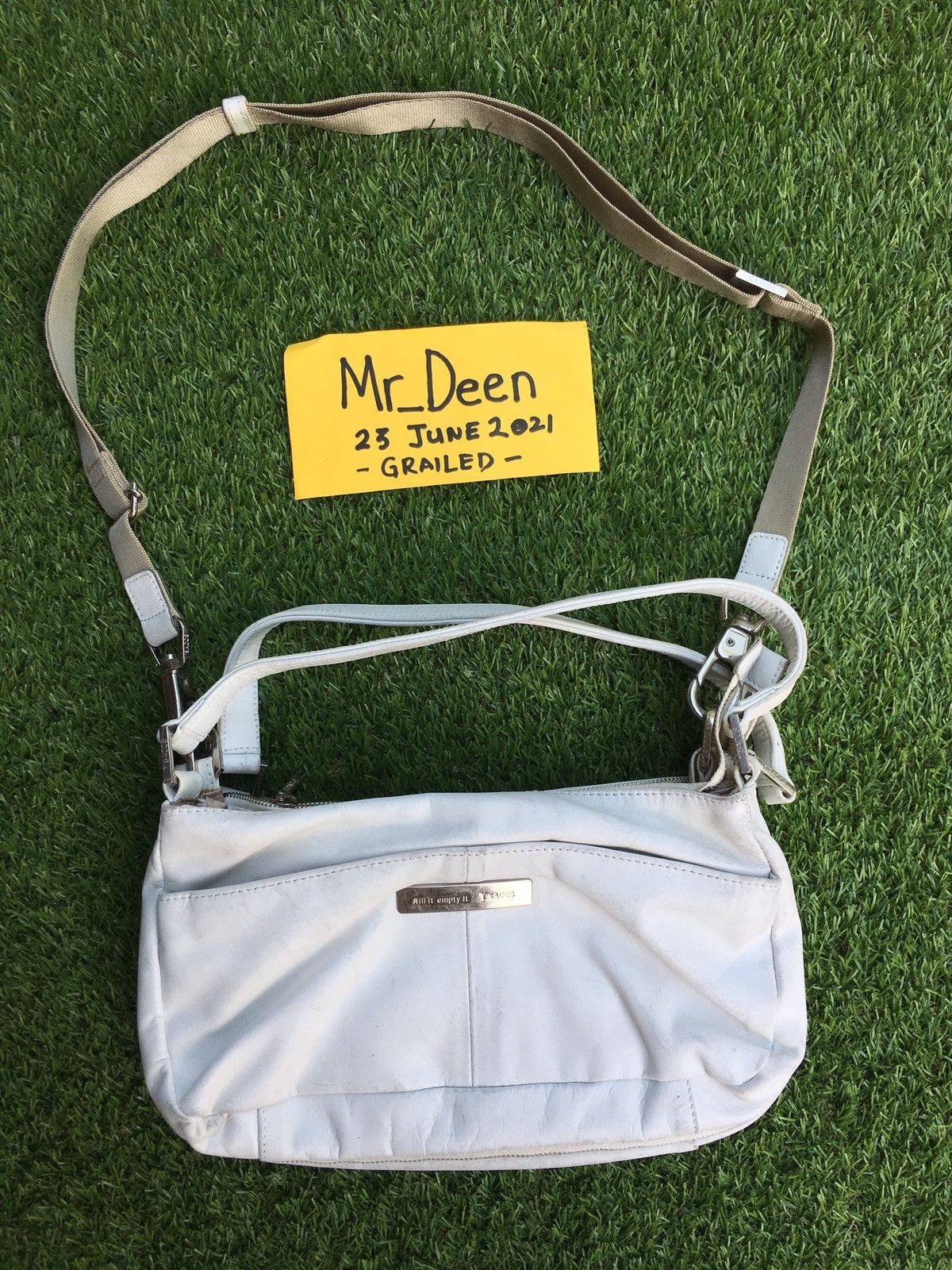 Yohji Yamamoto x YS Yamamoto Vintage YSaccs Two Ways Bag /sling Bag in White, Men's