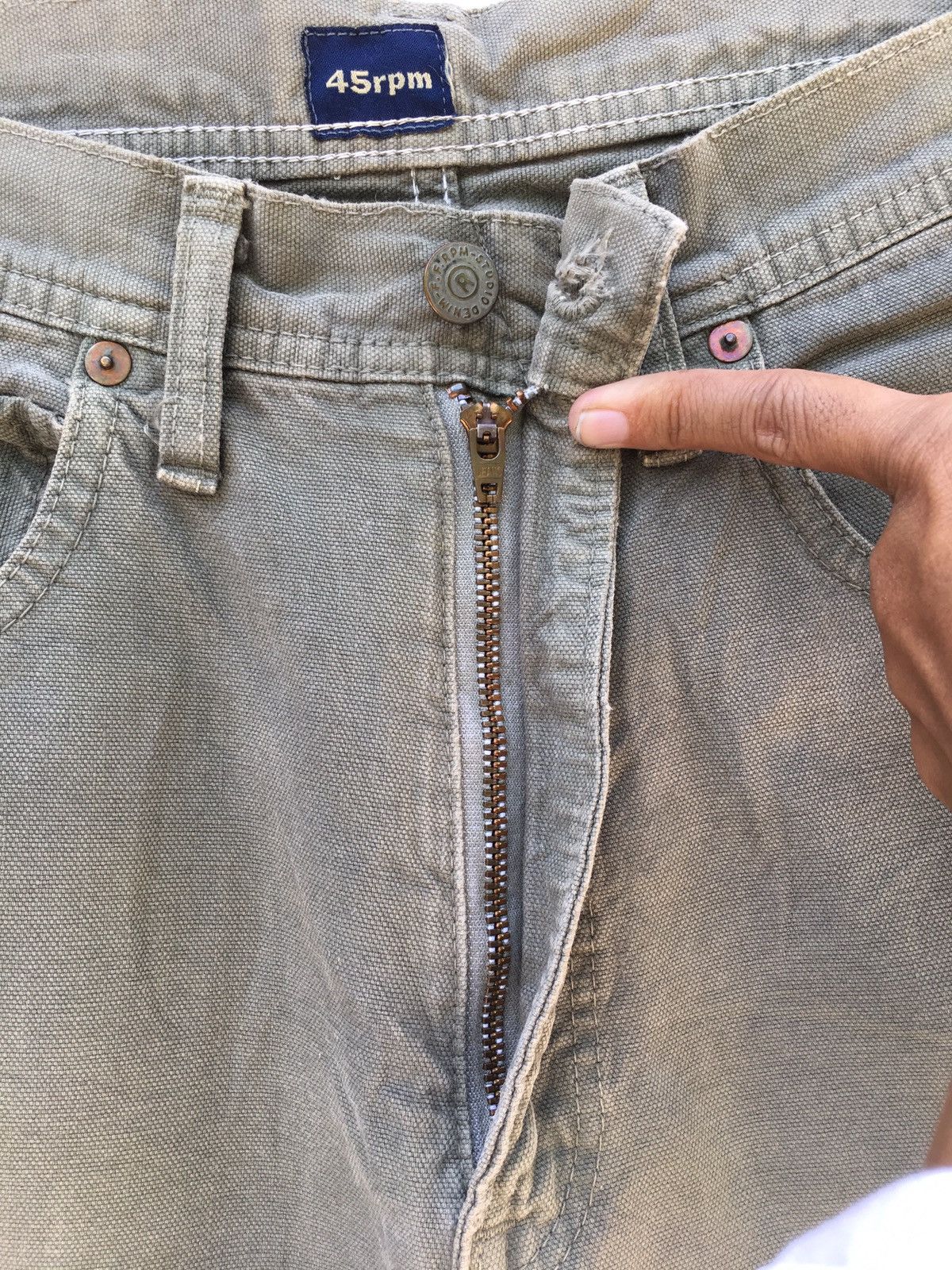 45rpm Vintage 45rpm Straight Loose Cut Denim/ Jeans Size US 27 - 10 Thumbnail