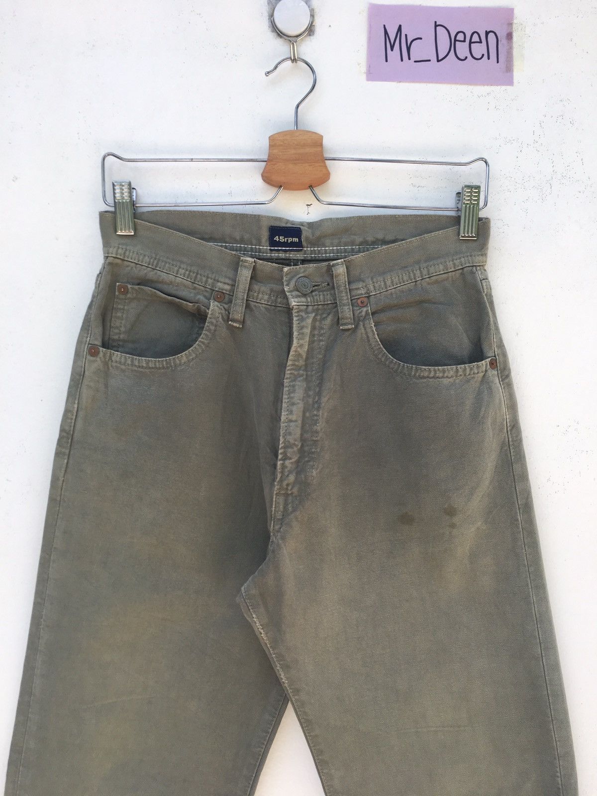 45rpm Vintage 45rpm Straight Loose Cut Denim/ Jeans Size US 27 - 4 Thumbnail