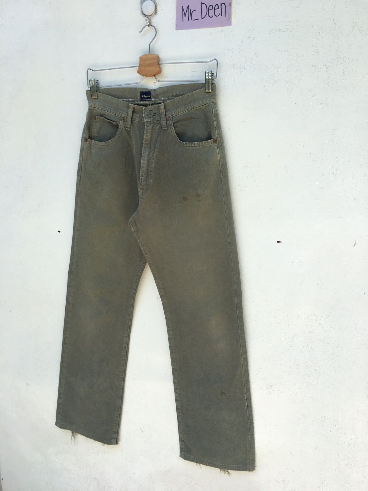 45rpm Vintage 45rpm Straight Loose Cut Denim/ Jeans Size US 27 - 3 Thumbnail