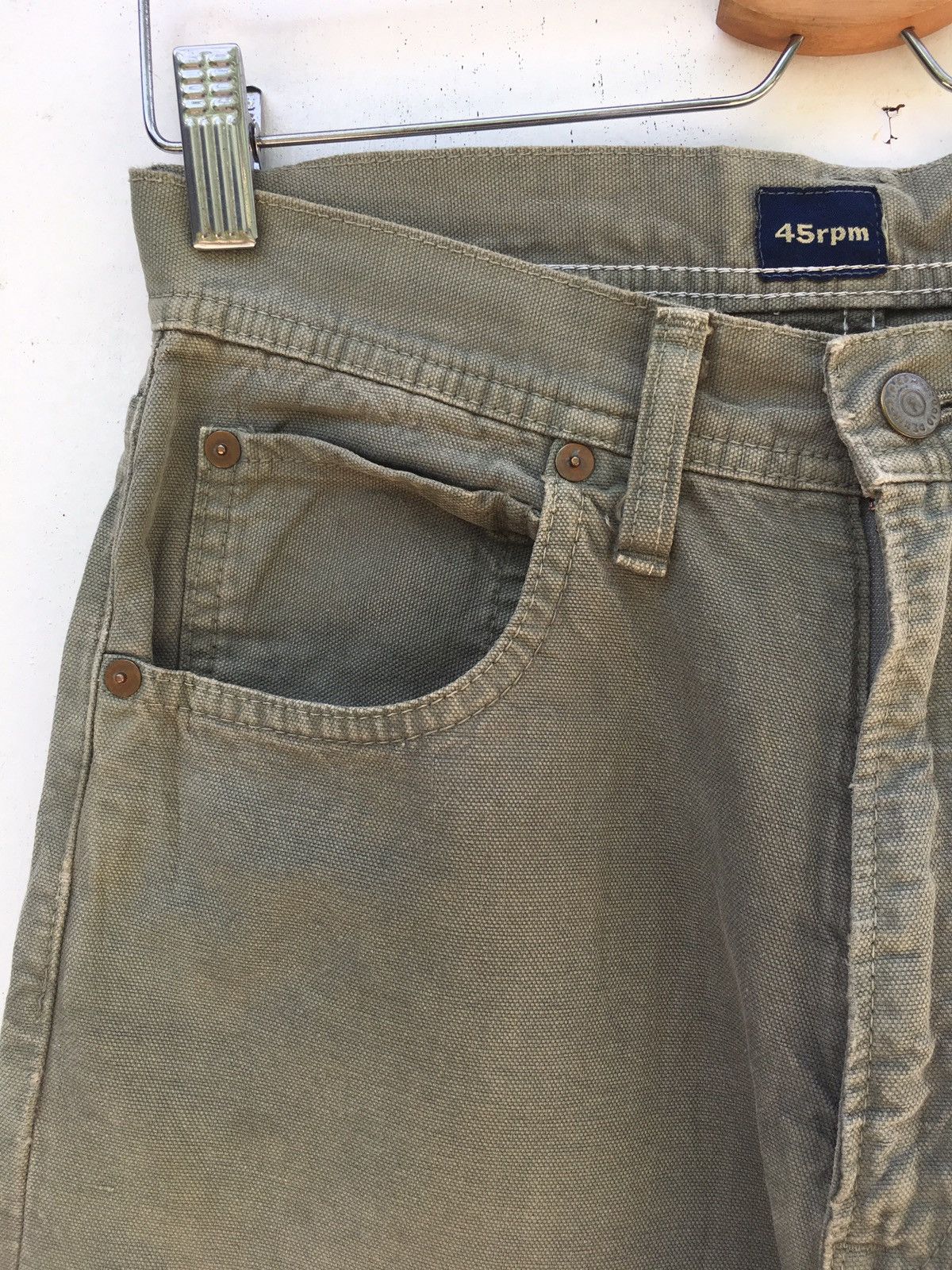 45rpm Vintage 45rpm Straight Loose Cut Denim/ Jeans Size US 27 - 6 Thumbnail