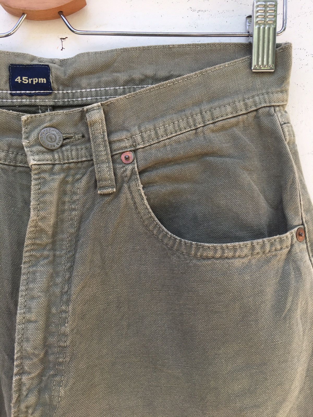 45rpm Vintage 45rpm Straight Loose Cut Denim/ Jeans Size US 27 - 7 Thumbnail