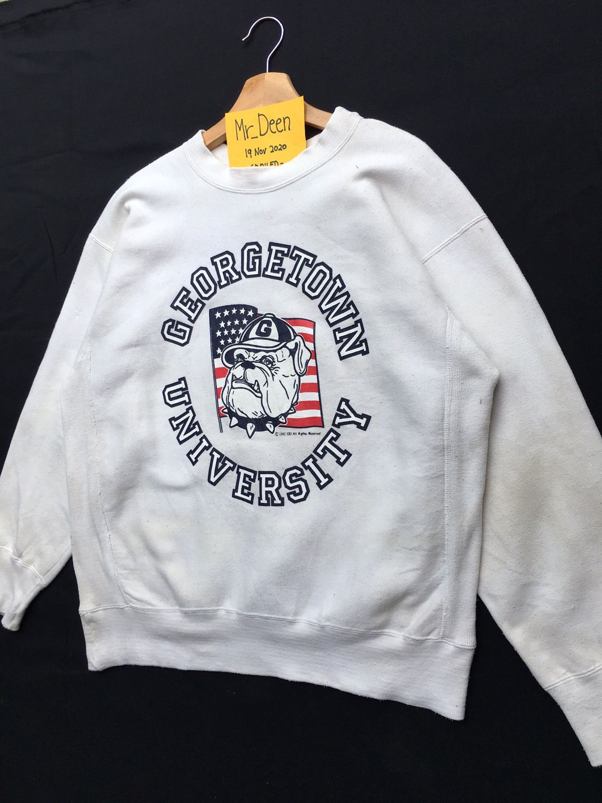 Vintage Vintage University Georgetown Hoyas Sweatshirt Size US L / EU 52-54 / 3 - 3 Thumbnail