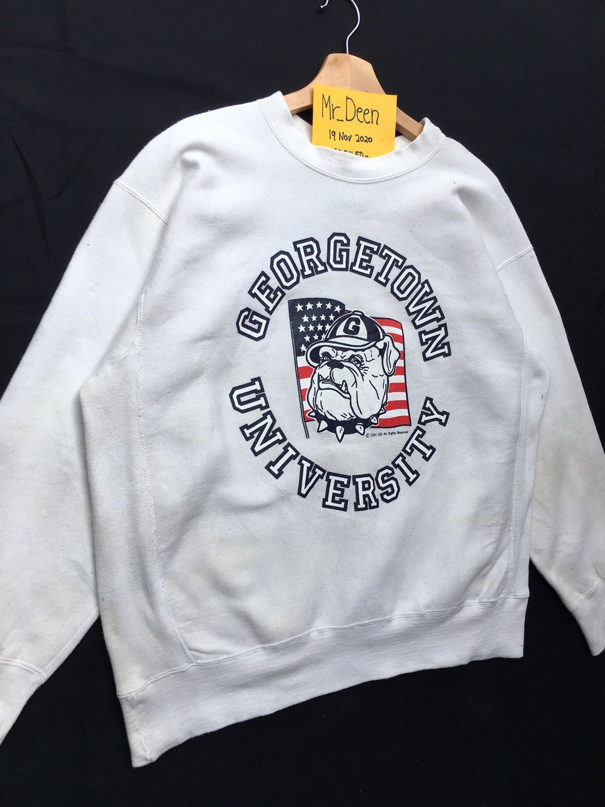 Vintage Vintage University Georgetown Hoyas Sweatshirt Size US L / EU 52-54 / 3 - 4 Thumbnail