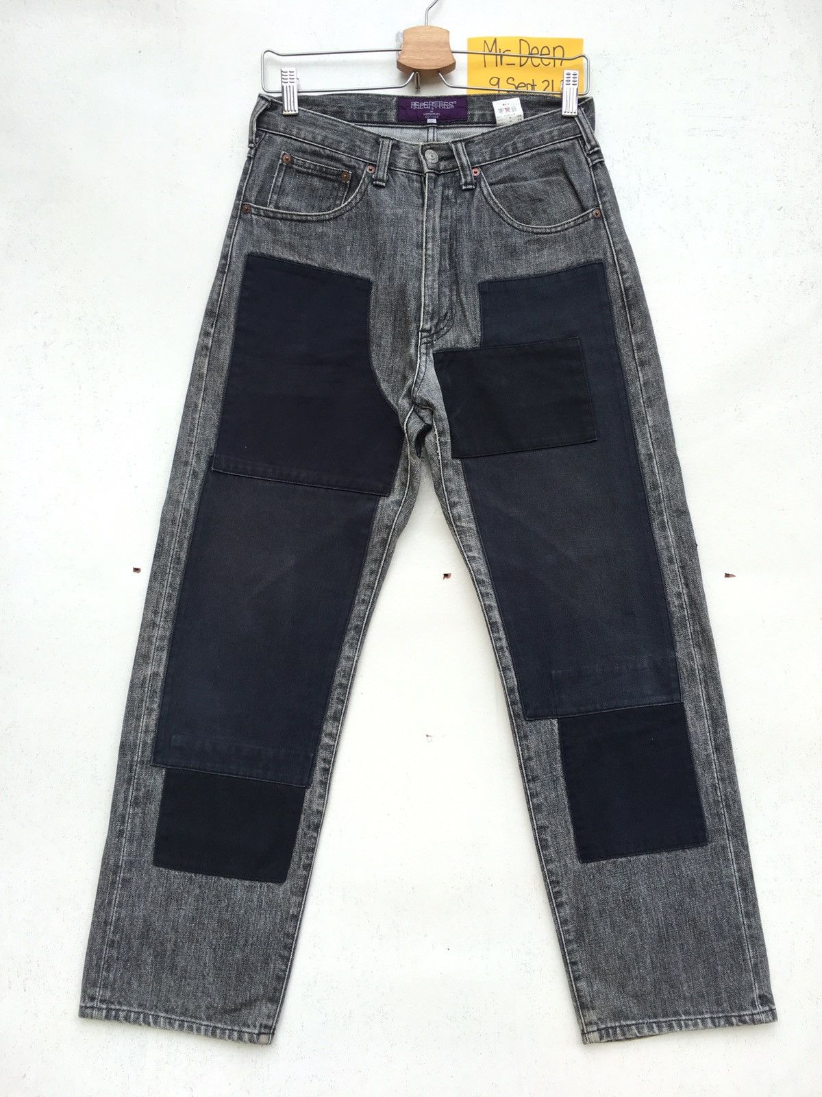 Nepenthes Rare Nepenthes Patchwork Denim Jeans Size US 27 - 1 Thumbnail
