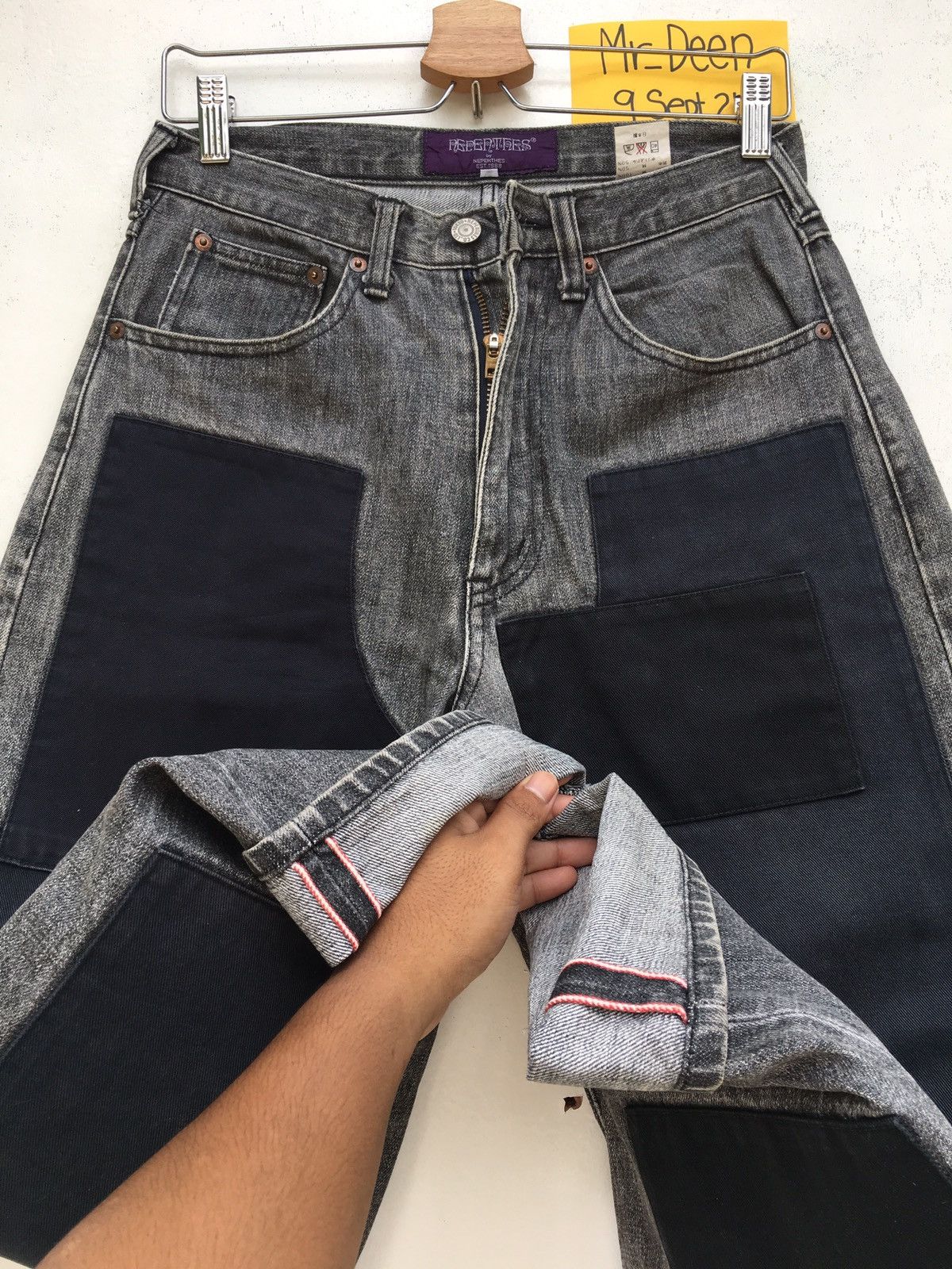 Nepenthes Rare Nepenthes Patchwork Denim Jeans Size US 27 - 18 Thumbnail