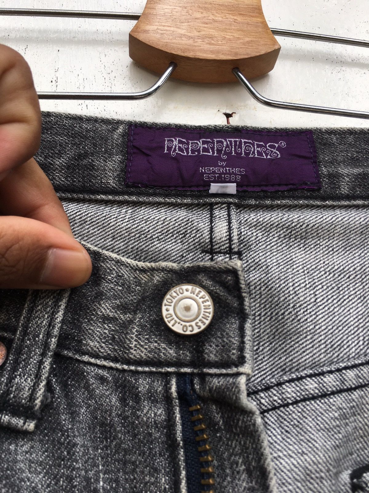 Nepenthes Rare Nepenthes Patchwork Denim Jeans Size US 27 - 14 Thumbnail