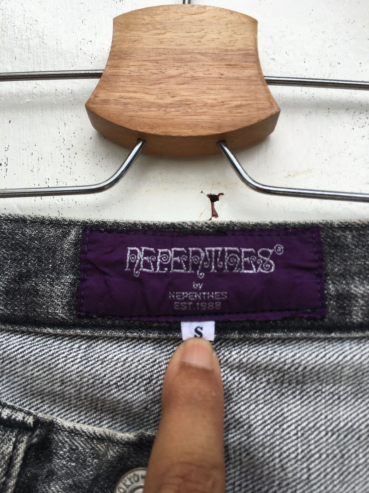 Nepenthes Rare Nepenthes Patchwork Denim Jeans Size US 27 - 13 Thumbnail