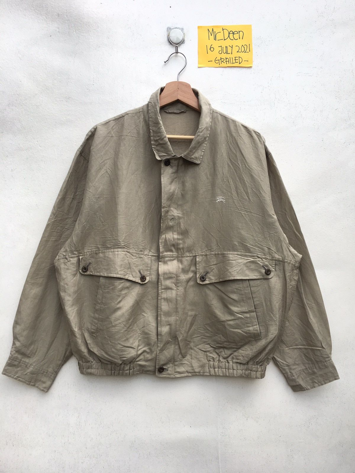 Burberry Vintage Rare Burberry Linen Jacket Size US L / EU 52-54 / 3 - 1 Thumbnail